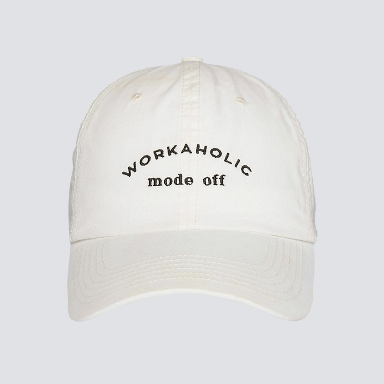 boné dad hat workaholic mode off